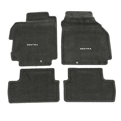 NEW 2010 2012 Nissan Sentra Black Carpeted Carpet Floor Mats Set OEM