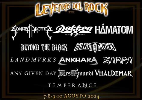 Leyendas Del Rock Suma A Stratovarius A Su Cartel De