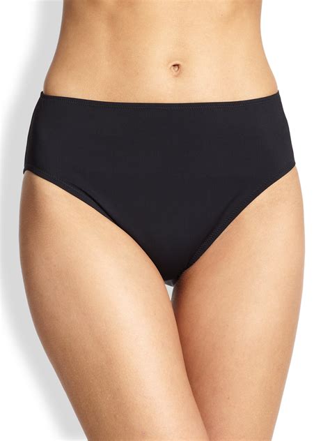 Gottex High Waist Bikini Bottom In Black Lyst