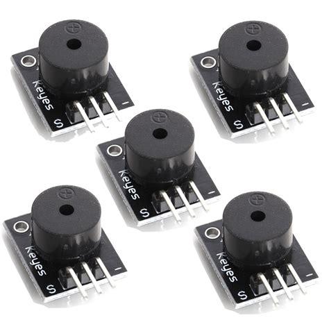 Paquete 5 Piezas Modulo Zumbador Buzzer Pasivo 5v KY 006 TresD Print Tech