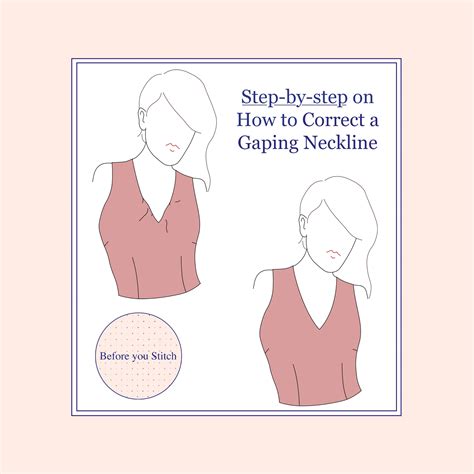 Step By Step On How To Correct A Gaping Neckline Etsy