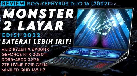 Laptop Spesifikasi Monster Dgn 2 Layar Yg Irit Review Asus Rog Zephyrus Duo 16 2022 Gx650r