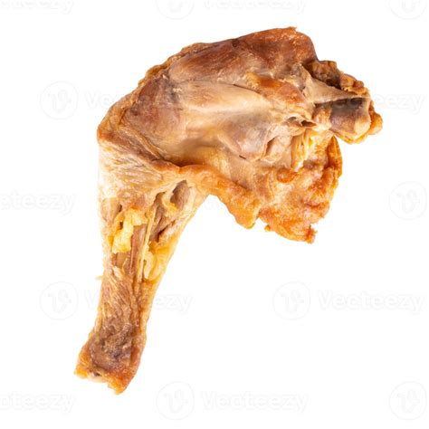 Coxa De Frango Frita Isolada No Fundo Branco 14305827 Foto De Stock No