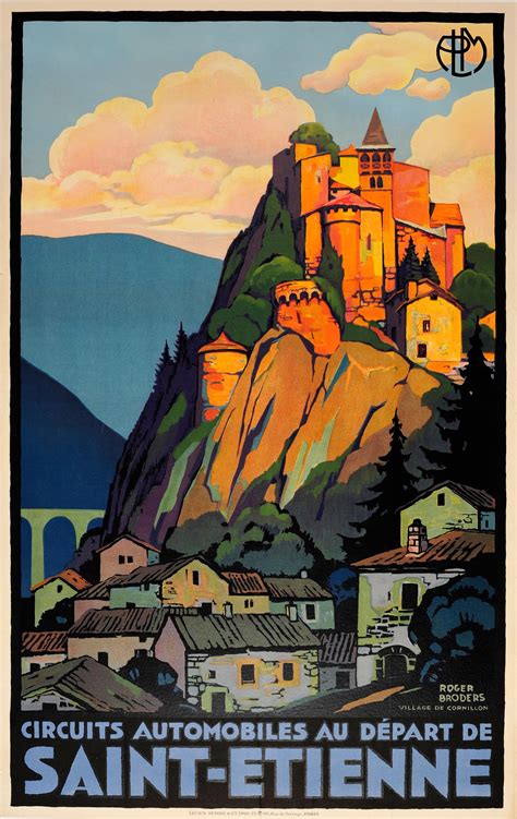 Roger Broders Original Vintage Art Deco Travel Poster By Broders For