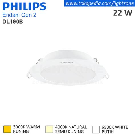 Jual Downlight Led Philips Eridani Dl B Led D W Watt Wh Sni