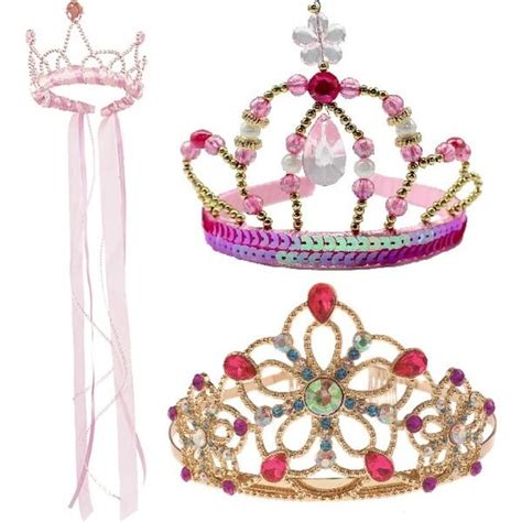 Deluxe Princess Tiara Pinkmulti Bundle Great Pretenders Kids