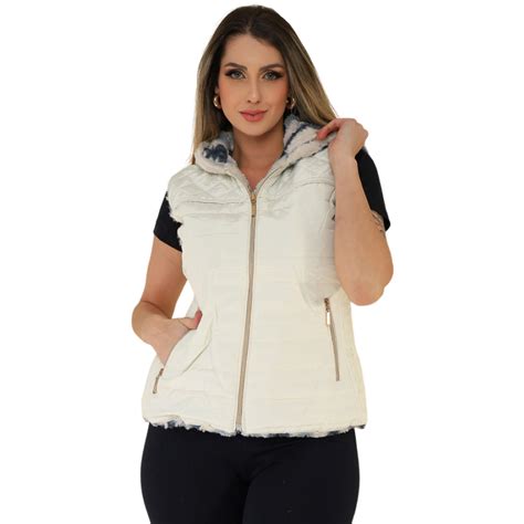 Coletes Femininos Para O Inverno - Colete Feminino De Inverno Dupla Face Matelasse C/capuz E Ziper Modas ...