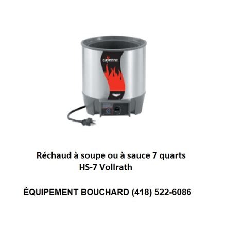 R Chaud Hs Vollrath Quarts R Chaud Soupe Ou Sauce