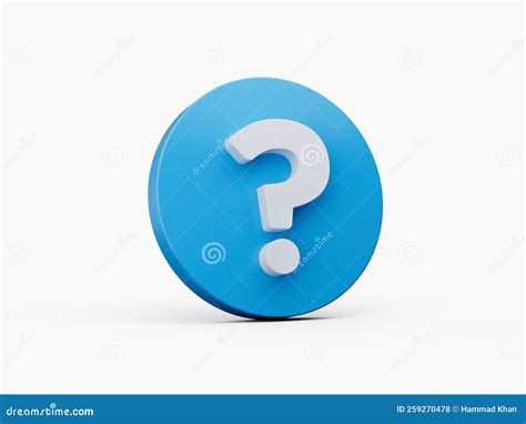 Blue Question Mark Icon Sign Or Ask Faq Answer Symbol Isolated On White