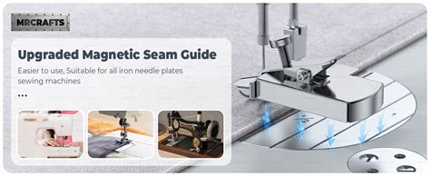 Mrcrafts Magnetic Seam Guide For Sewing Machine Magnetic Seam Guide