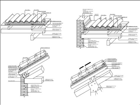 Techo De Teja Colonial En AutoCAD Descargar CAD Gratis 94 81 KB