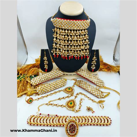 Indian Bridal Jewellery Set Khammaghani