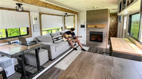 I Converted An Old RV Into A TINY HOME Full Build Start To Finish