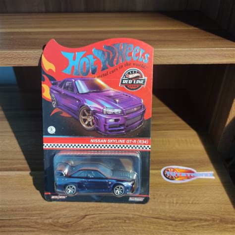 Jual Hot Wheels Hotwheels Rlc Nissan Skyline R34 Bnr34 Purple Ungu Midnight R 34 Rare Red Line