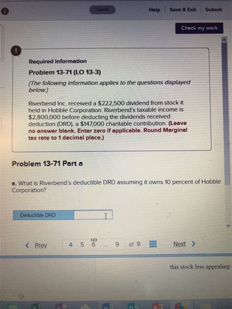 Solved Help Save Exit Submit Check My Work Required Chegg