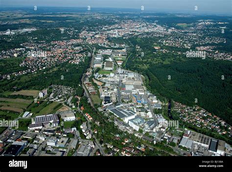 Aerial photo, flight over Pforzheim, Germany Stock Photo - Alamy