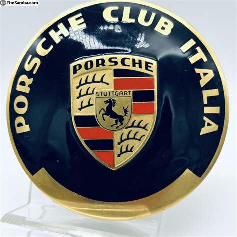 TheSamba VW Classifieds Porsche Club Italia Italy Enamel Badge