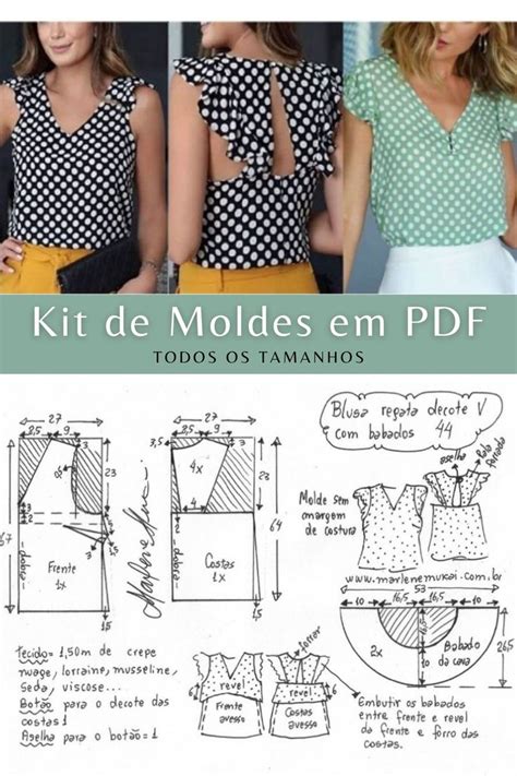 Moldes Digitais De Moda Feminina Costura Fashion Costurando Roupas