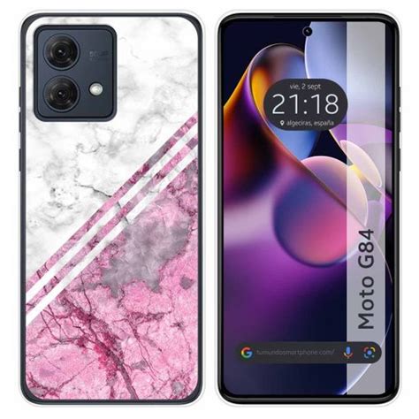 Funda Silicona Para Motorola Moto G84 5g Diseño Mármol 03 Dibujos con