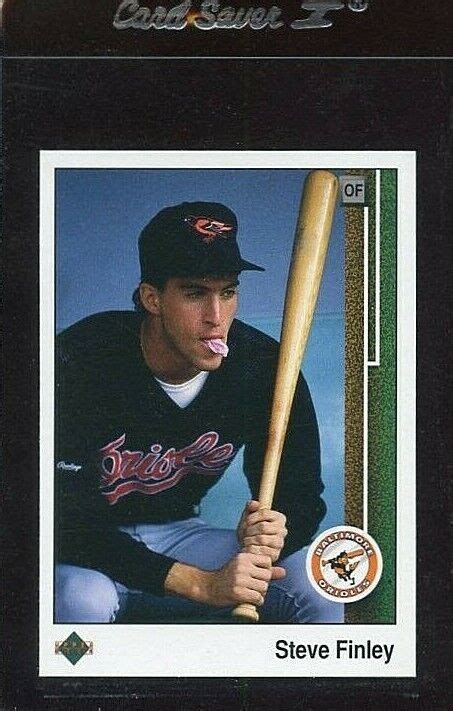 Upper Deck High Number Steve Finley Rookie Rc Baltimore