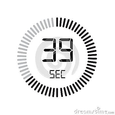 The Seconds Icon Digital Timer Clock And Watch Timer Countdown