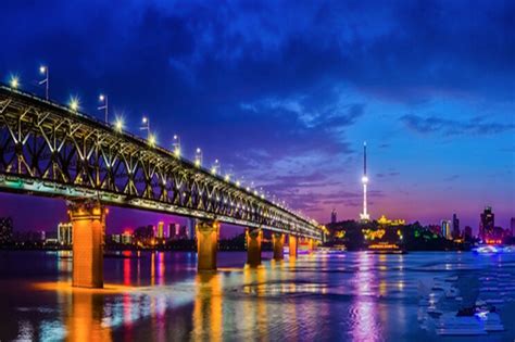 Night View Of Top Ten Landmarks In Wuhan