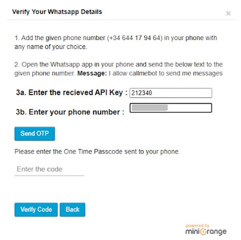 How To Setup Otp Over Whatsapp For Two Factor Authentication Otp