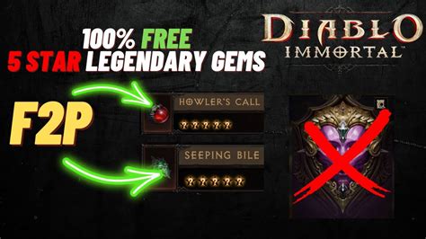 How To Get 5 STAR LEGENDARY GEMS In Diablo Immortal For FREE NO