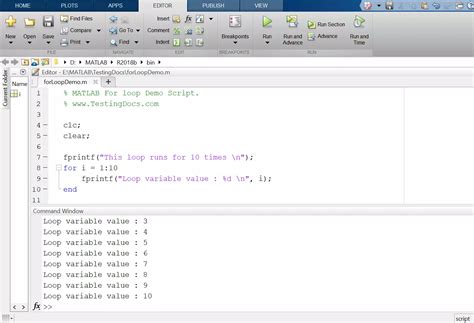 Using A For Loop In Matlab To Compute The Sum Of All Integers From 1 To