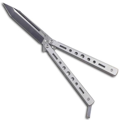 Heavy Duty Steel Butterfly Knife Stainless Steel Balisong Hidden