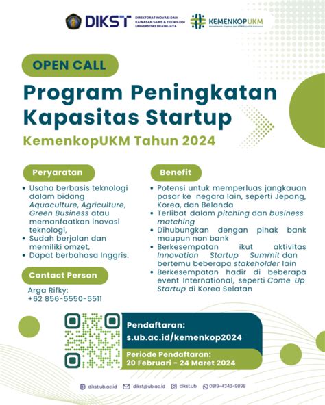 Program Peningkatan Kapasitas Startup Kemenkop Ukm Tahun Dikst