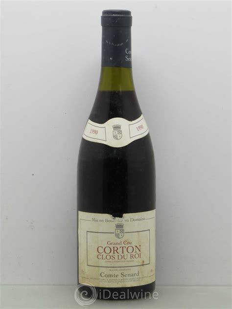 Acheter Corton Grand Cru Clos Du Roi Domaine Comte Senard 1990 Lot 4515