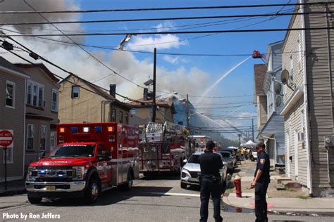 Firefighters Battle Five Alarm Paterson Nj Fire Fire Engineering