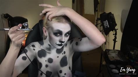 Dalmatian Puppy Girl Body Paint Nude Timelapse Pornhub