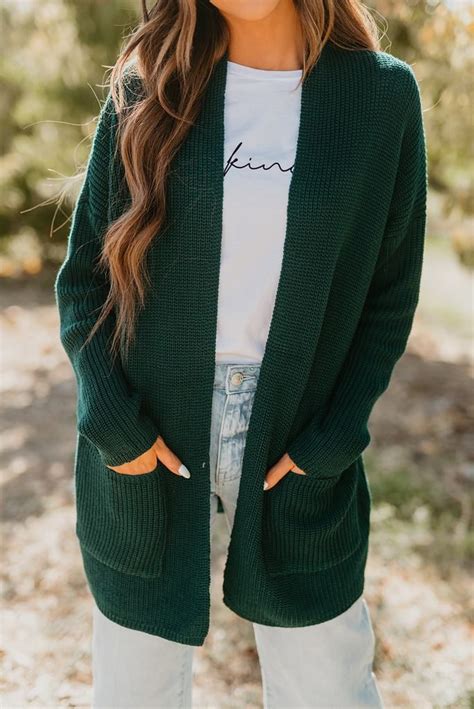 Fall Green Cardigan Sweater Green Cardigan Outfit Cardigan Fashion Cardigan