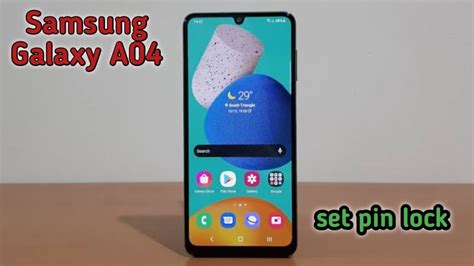 How To Set Pin Lock In Samsung Galaxy A04 Samsung Galaxy A04 Mein Pin