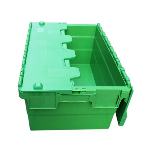 Wholesale hinged lid storage bins 6428 - plastic-crate.com