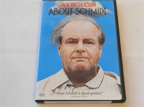 About Schmidt DVD 2003 Widescreen Drama Rated R Jack Nicholson Pre