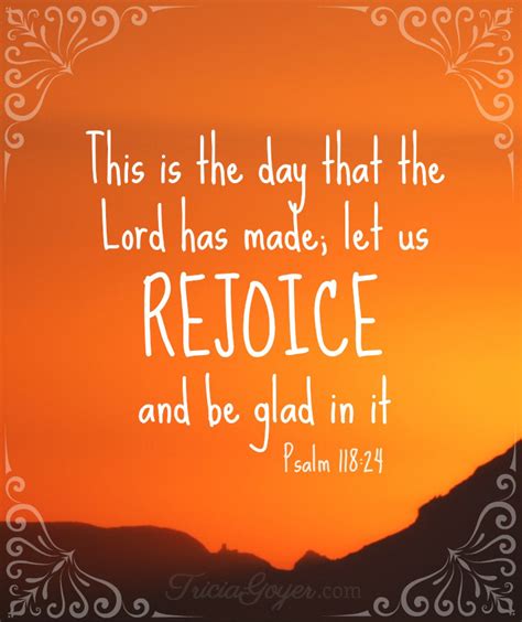 Rejoice And Be Glad Psalm 11824