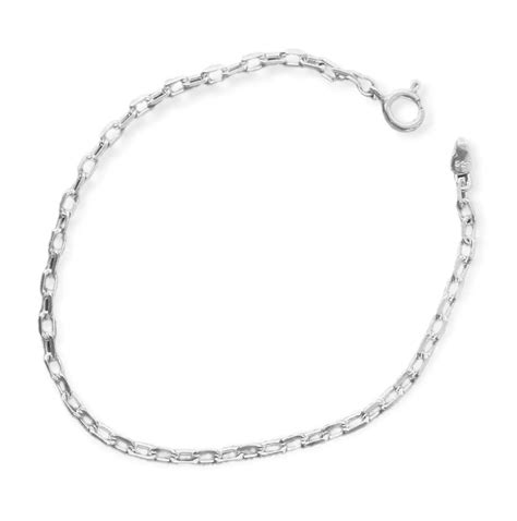 Pulseira Masculina Cartier Mm Cm Em Prata Elo