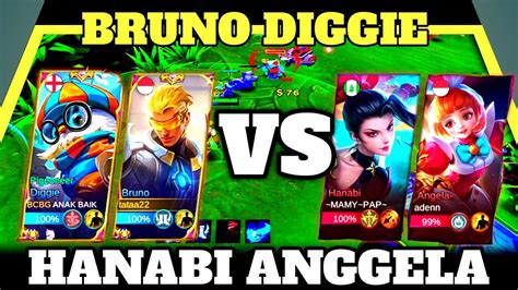 META DIGGIE BRUNO VS ANGELA HANABI SIAPA YANG AKAN DI BANTAI MOBILE