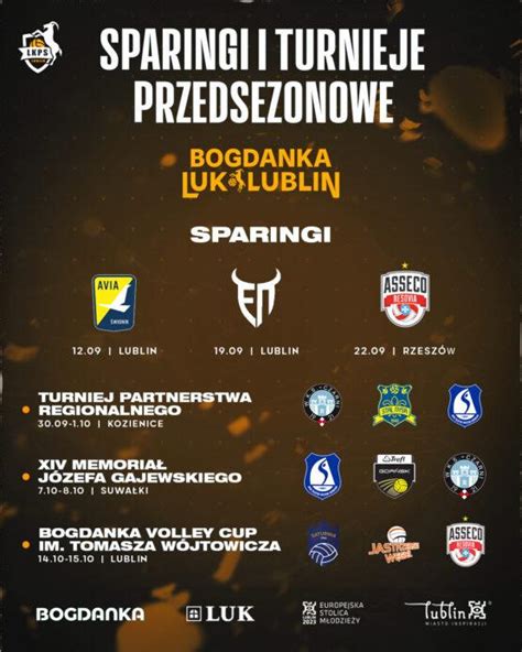 Plan sparingów BOGDANKI LUK Lublin BOGDANKA LUK Lublin OFICJALNA STRONA