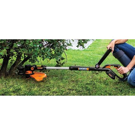 Worx 20 Volt Max 12 In Straight Shaft String Trimmer Battery And Charger Not Included At