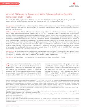 Fillable Online Arterial Stiffness Is Associated With Cytomegalovirus