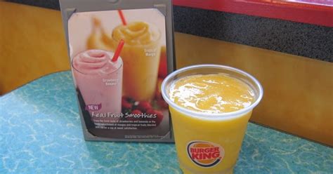 Burger King Mango Smoothie Nutrition Facts Burger Poster