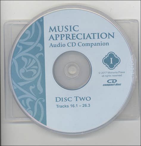 Music Appreciation Book I Audio Companion CD | Memoria Press ...