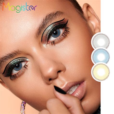 Magister Color Contact Lens 2pcspair Yearly Contacts Lenses For Eyes Natural Daily Wear