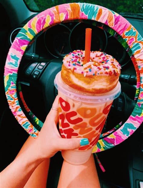 INSTA PAIGEHENZE Coffee And Donuts Dunkin Donuts Iced Coffee Dunkin