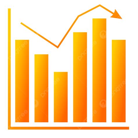 Business Element Yellow Bar Chart Chart Business Element Png