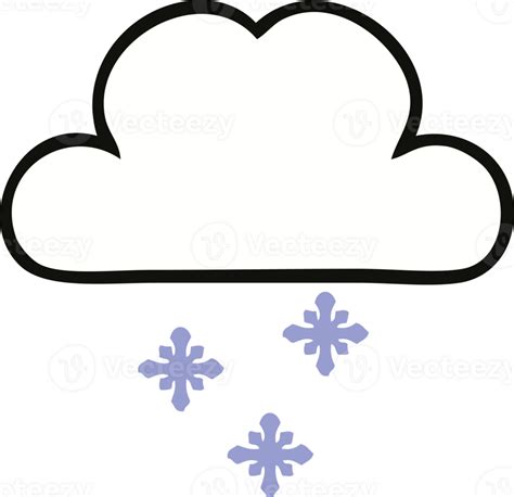 Cute Cartoon Snow Cloud 39024296 Png